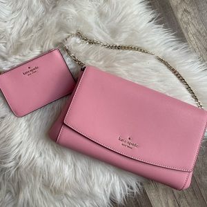 Bundle Kate Spade pink bag and wallet set